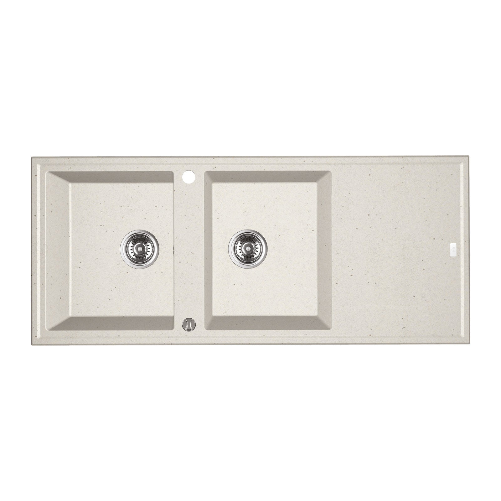 Laveo Megalo 1160 Granite Composite Kitchen Sink 2 Bowl with Drainer - Jasmine