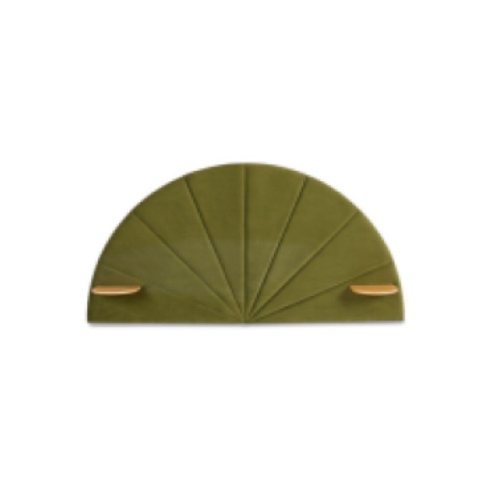 Luna headboard Queen exl Olive green