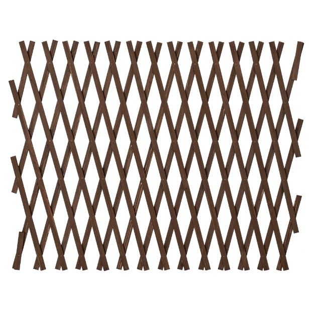 Wooden Expanding Trellis Brown 900x2500mm
