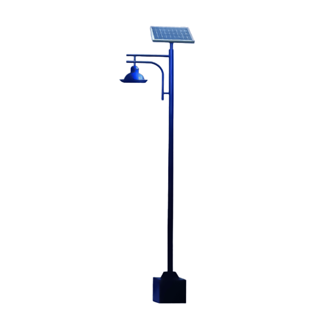 Solar Garden Lamp 4M Pole + LED 9W 6500K,  Excludes Batteries