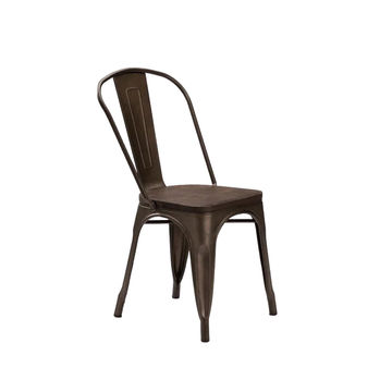 Vividitto - Wageng Dining Chair With Wood - Rustic