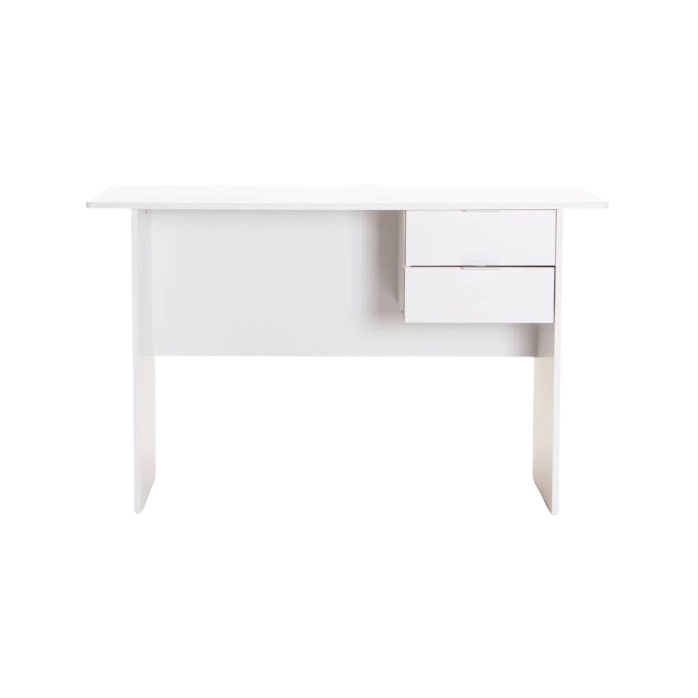 120cm Two Drawer Home Office Desk - White