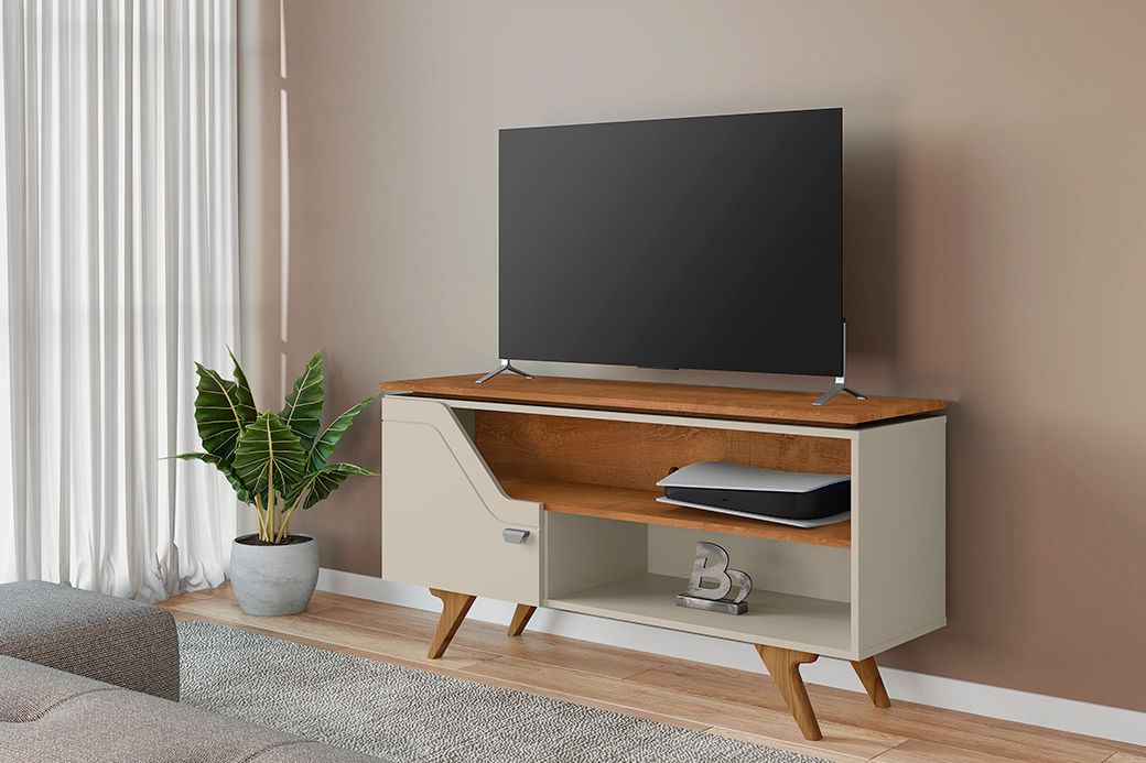 Rack Valencia Plasma Stand -Off White/Cinnamon
