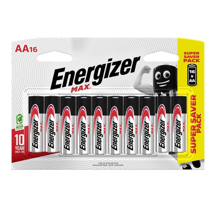Energizer Battery Max Aa 16 Pack 3 Pack