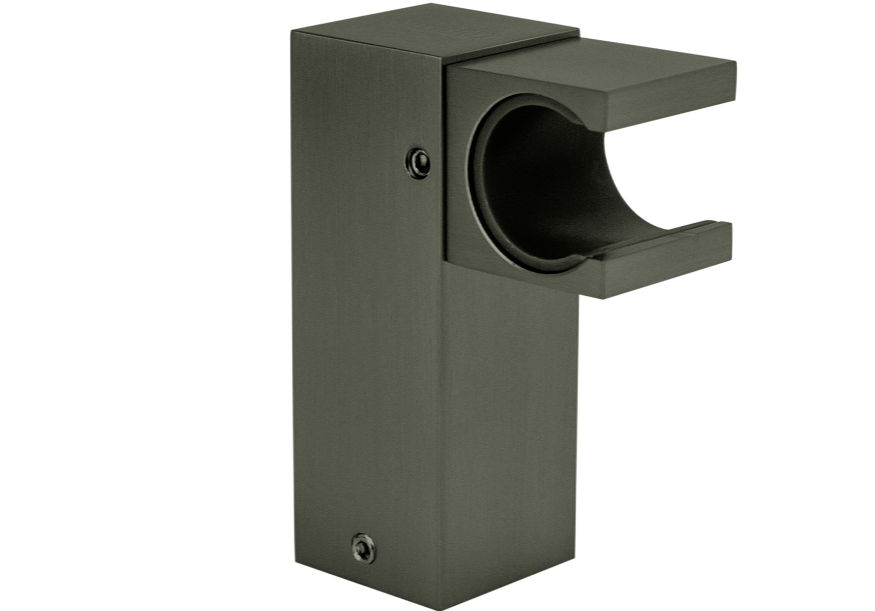 Devario Shower Handle Wall Bracket Square -Gun Metal Grey