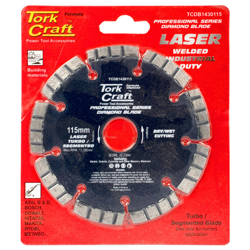 Tork Craft - Diamond Blade 115mm Turbo Segmented