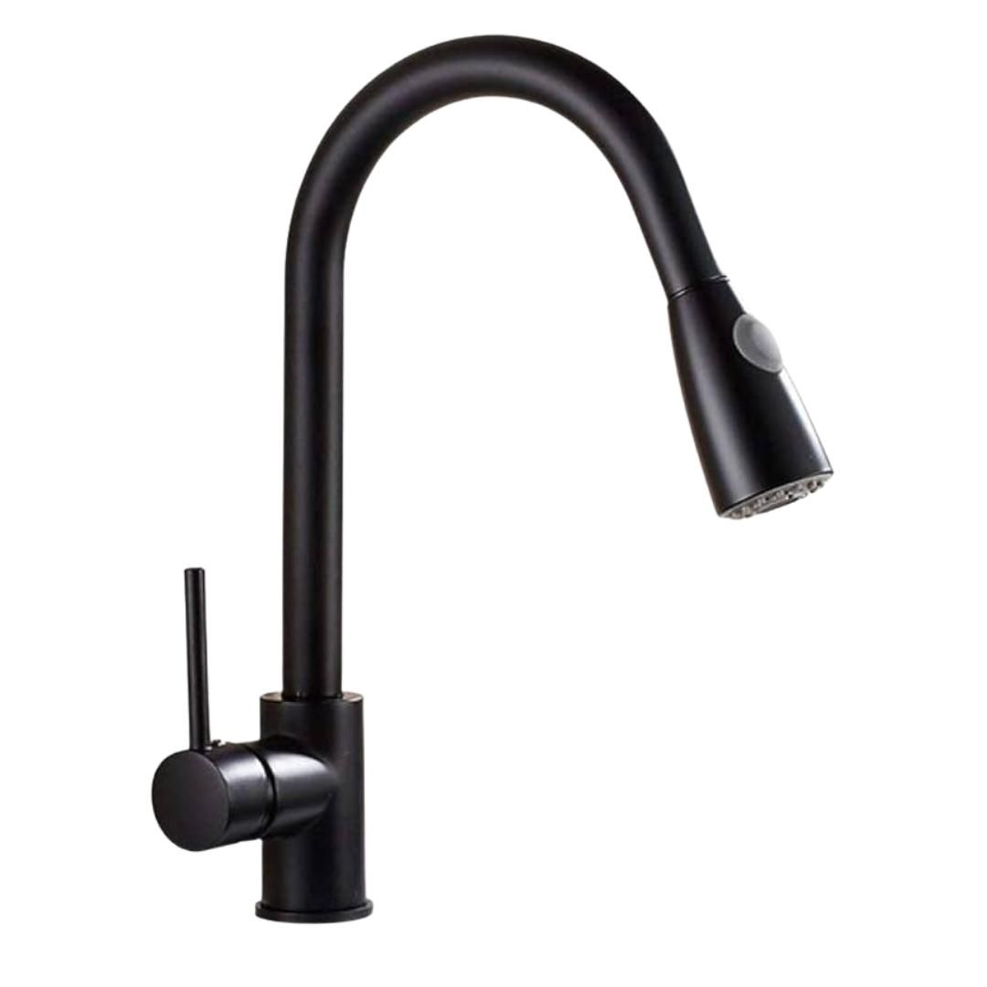 Muett Black Kitchen Mixer Taps