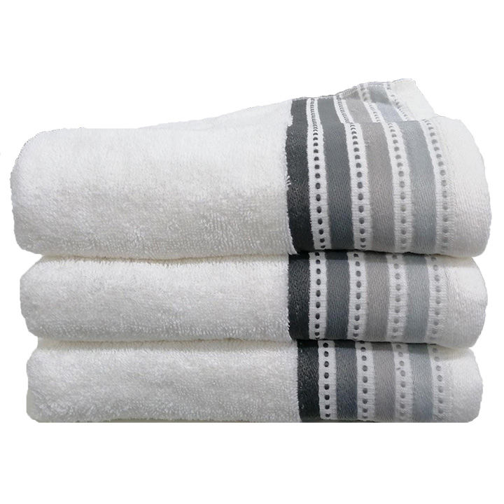 Royal Turkish Collection -450gsm -100% Cotton -Bath Sheet -White -Pack of 3