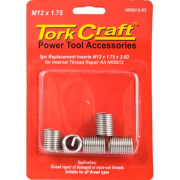 Thread Repair Kit M12 X 1.75 X 2.0D Repl. Inserts For Nr5012
