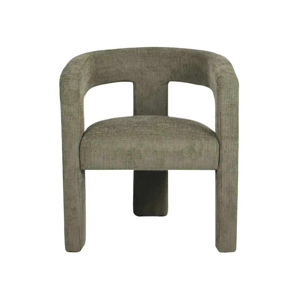 Sage Fabric Chair – Black Metal Legs