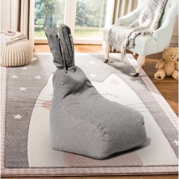 Jeronimo Bunny Bean Bag - Grey