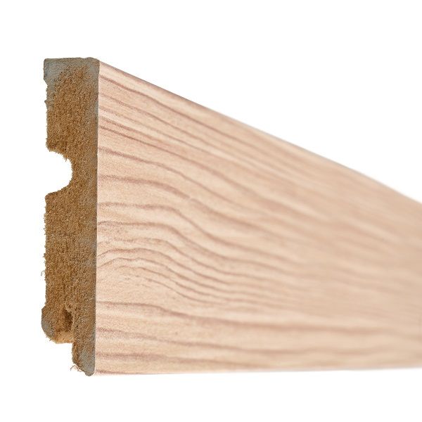 Skirting Cubic Lazarus Oak MDF Matt Finnish 80mm x 16mm x 2400mm