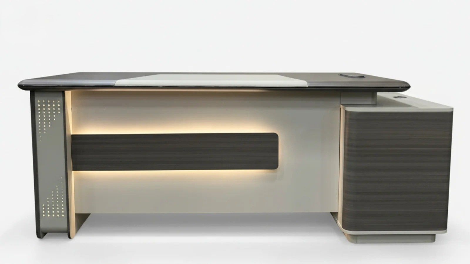 LBM FURN-Executive Office Table with LED Accent