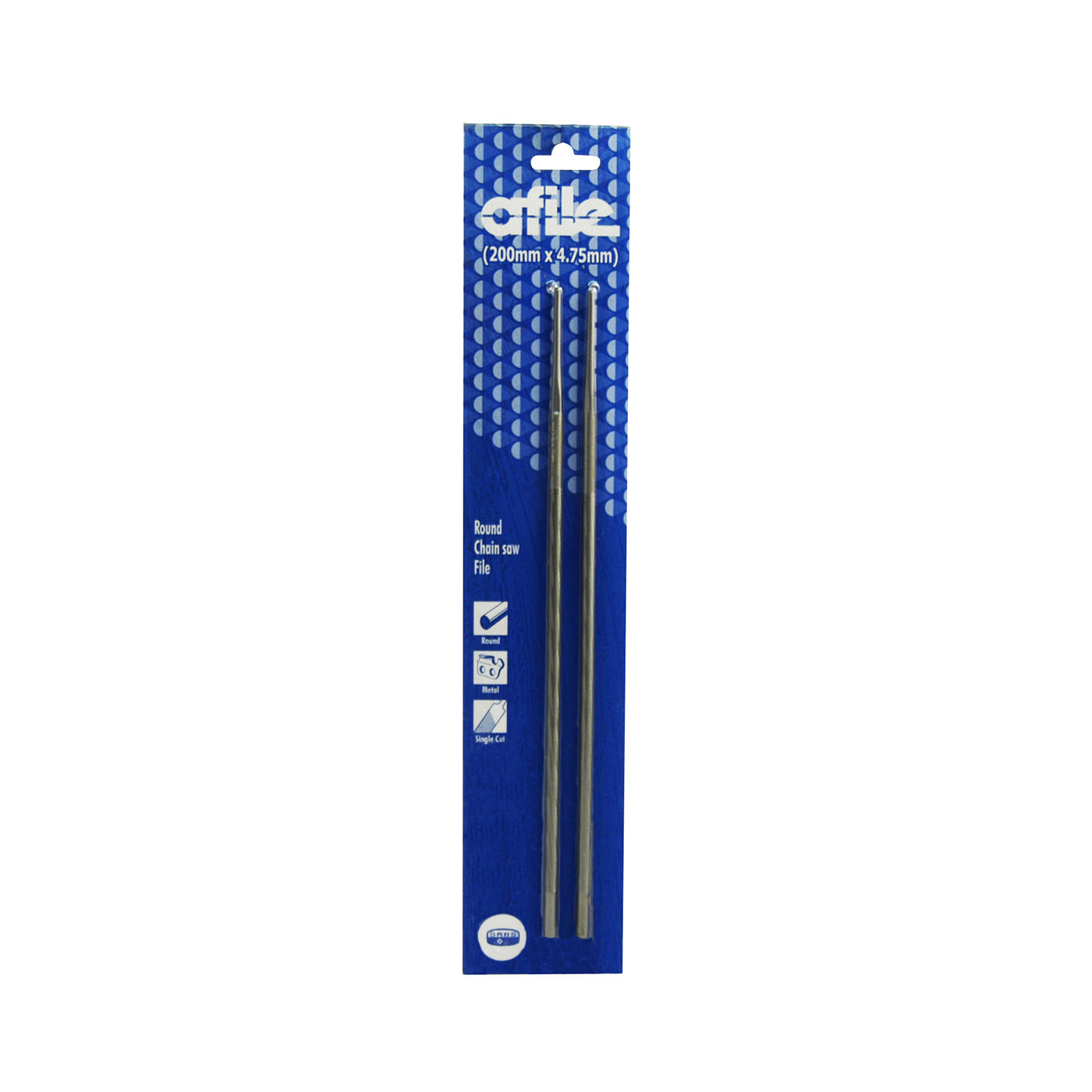 Afile - Chainsaw File - Round - 200mm X 4.75mm - 2/card