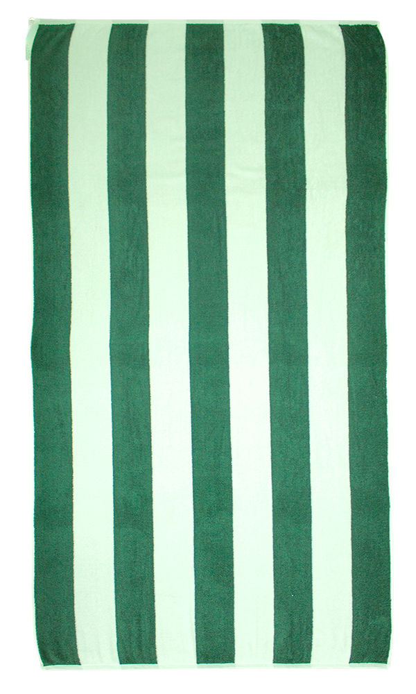 Plush 450 GSM 90x180cms Terry Pool Beach Cabanas - Hunter Green (01 Piece Pack)