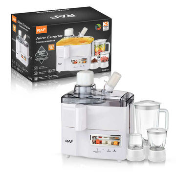 RAF Solid State Control Juicer Extractor 400W 4. in 1 Low Noise Operate Smoothly Electric Juice Blender