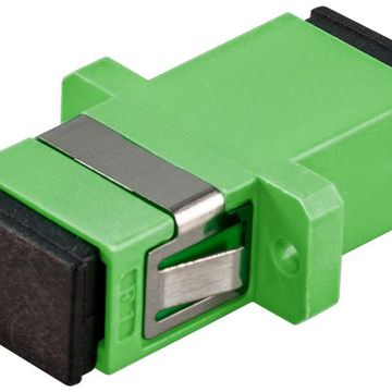 Fibre Simplex Sc Apc Single Mode Mid Coupler Ceramic Sleeve - Green