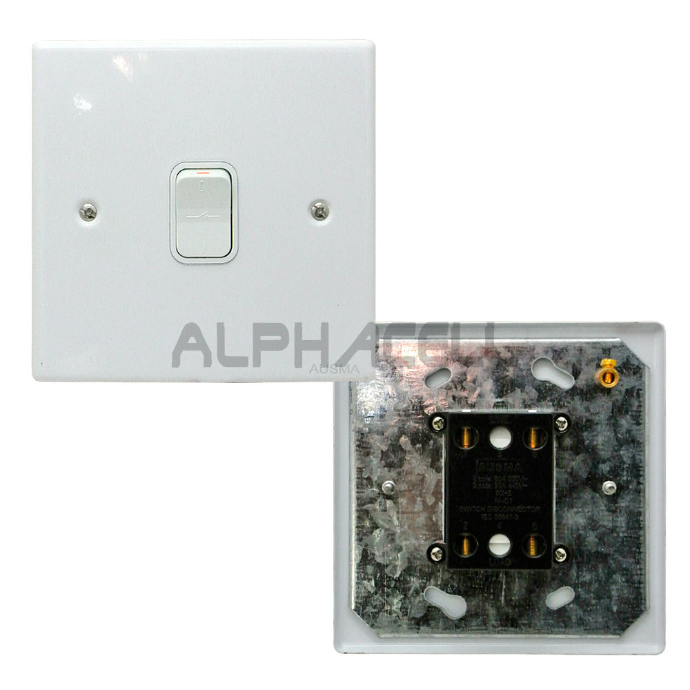 SWITCH ISOLATOR STEEL(white) 60A - 4X4