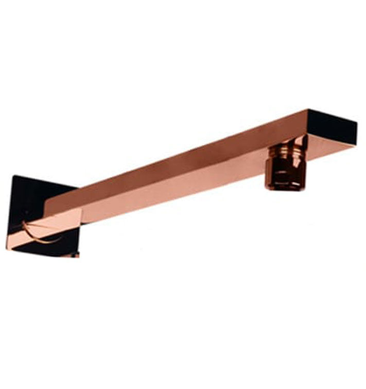 Riova Shower Arm Square - Rose Gold