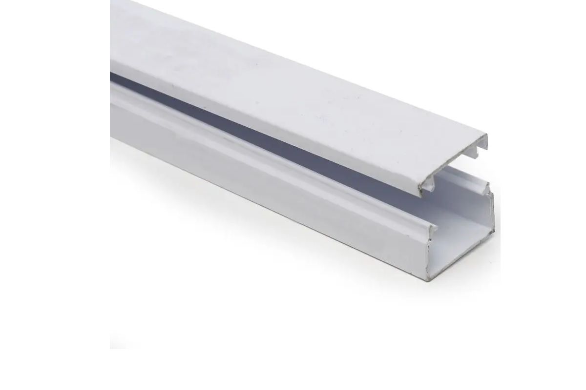 Trunking, PVC, 16mm x 16mm x 3m (4 pack) BY WOODLY