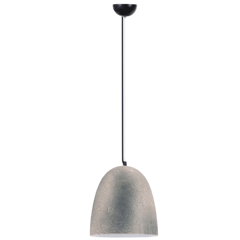 Metal Pendant with Ceramic Shade