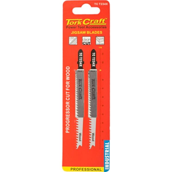 T-Shank Jigsaw Blade For Wood 2.3Mm 9Tpi 95Mm 2Pc