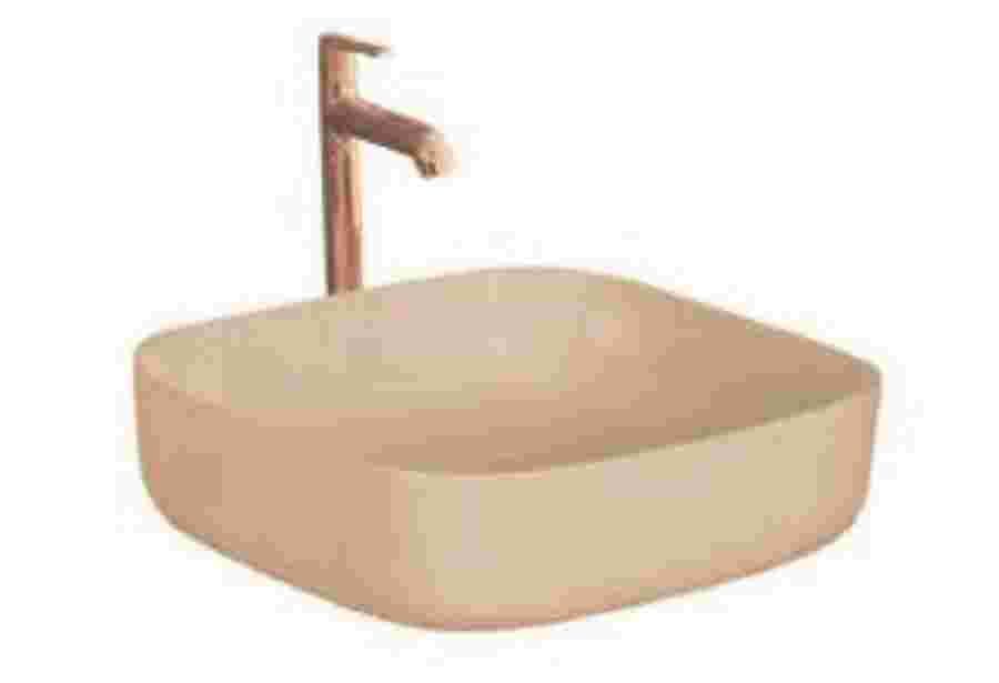 Counter top Ceramic Basin Kolar / table top - Beige Matt