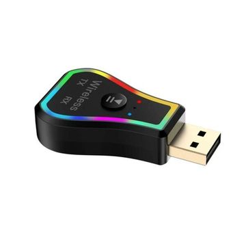 M11 3 in 1 AUX Audio Dongle USB Bluetooth Receiver and Transmitter Adapter with Light x 2