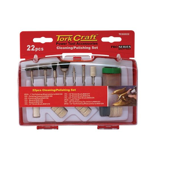Tork Craft - Cleaning & Polishing Set 22 Piece Mini - 3 Pack