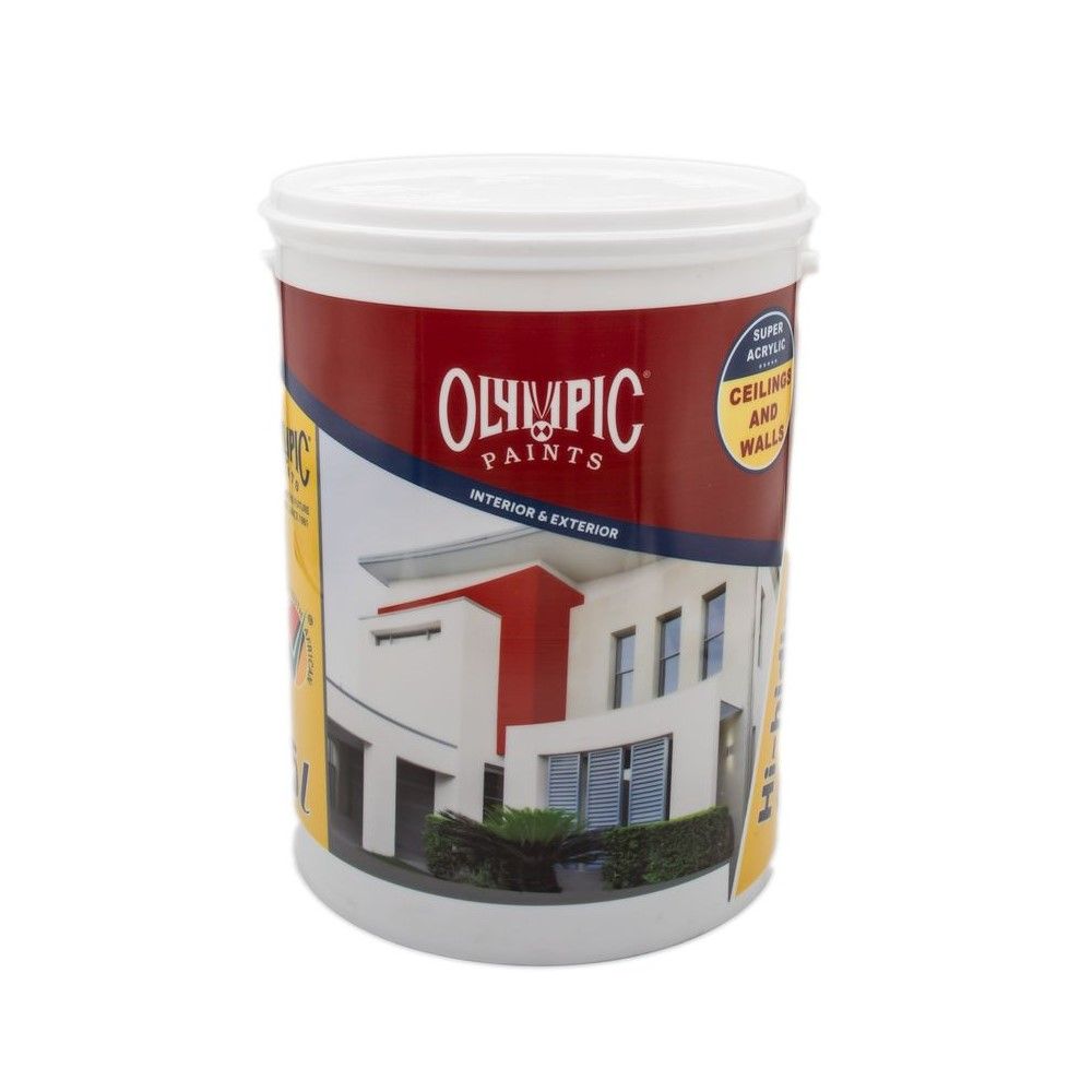 Olympic Paint Hi Hiding Contr 5LT White