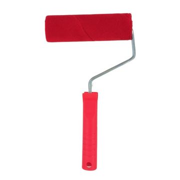 Paint Roller Pink Mohair with Handle 160mm - 4 Pack