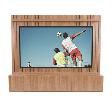 Monte Carlo Wall-Mounted TV Unit - French Walnut