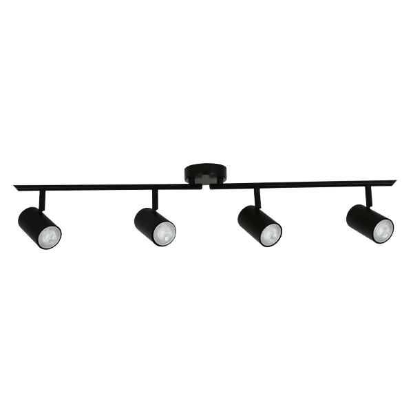 Zebbies Lighting Harper 4 Light Black Spot Light