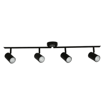 Zebbies Lighting Harper 4 Light Black Spot Light