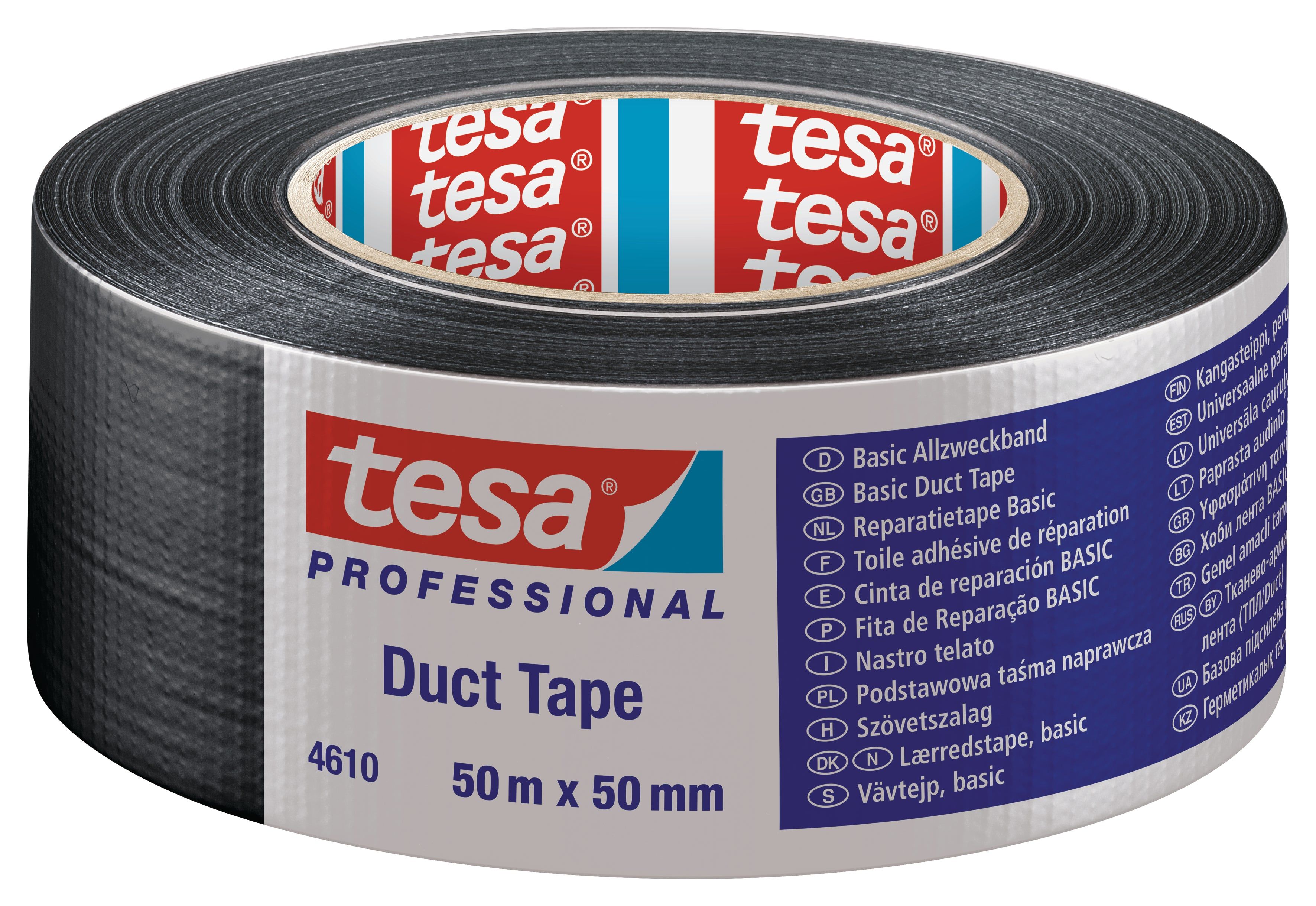 TESA Duct Tape 50m x 50mm Black