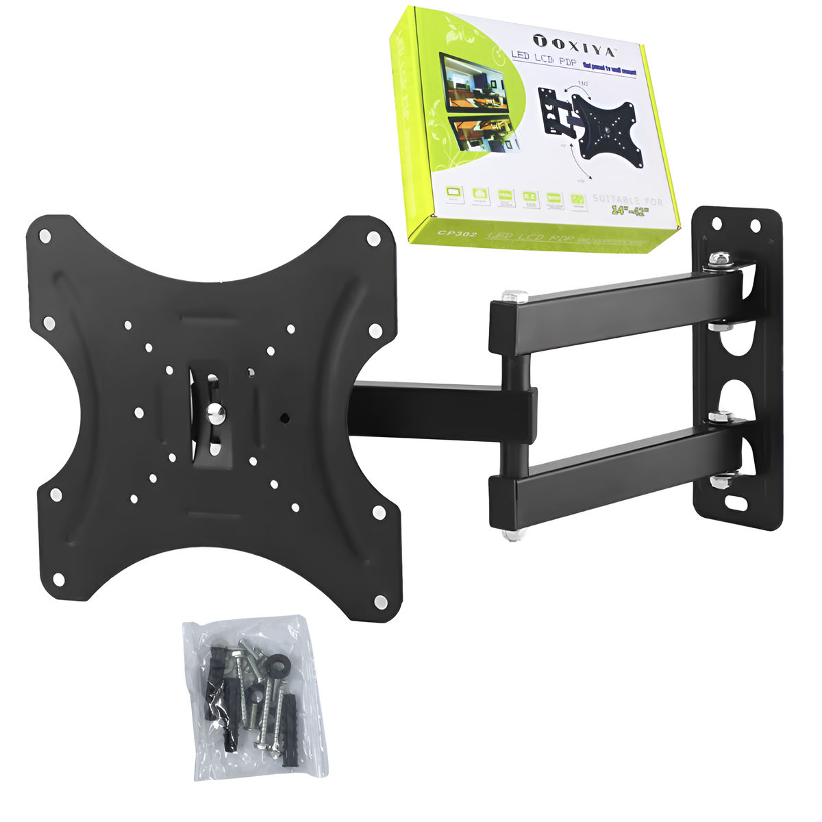 TOXIYA Tilt LCD LED TV Wall Mount Bracket for 14-42-inch TV Monitors