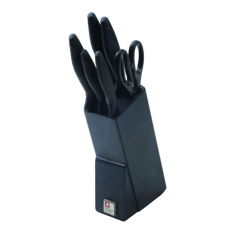 Richardson Sheffield Laser Cuisine knife block 6 Piece Black