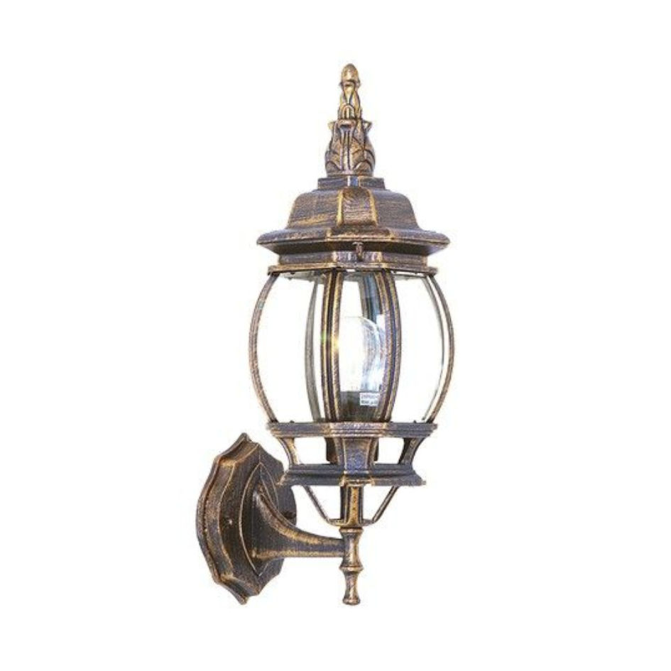 Curved Bevelled Glass Die Cast Aluminium IP33  1 x 60W