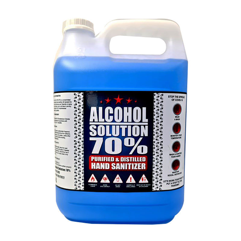 REDSTAR ANTIBACTERIALS Hand Sanitiser Liquid 70% Alchohol 5 Litre
