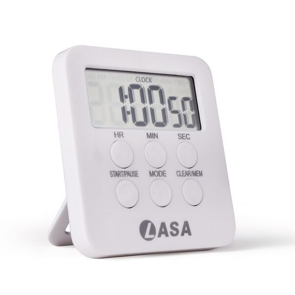 Digital Kitchen Timer – Loud Alarm, Countdown, Clock, Magnetic Back