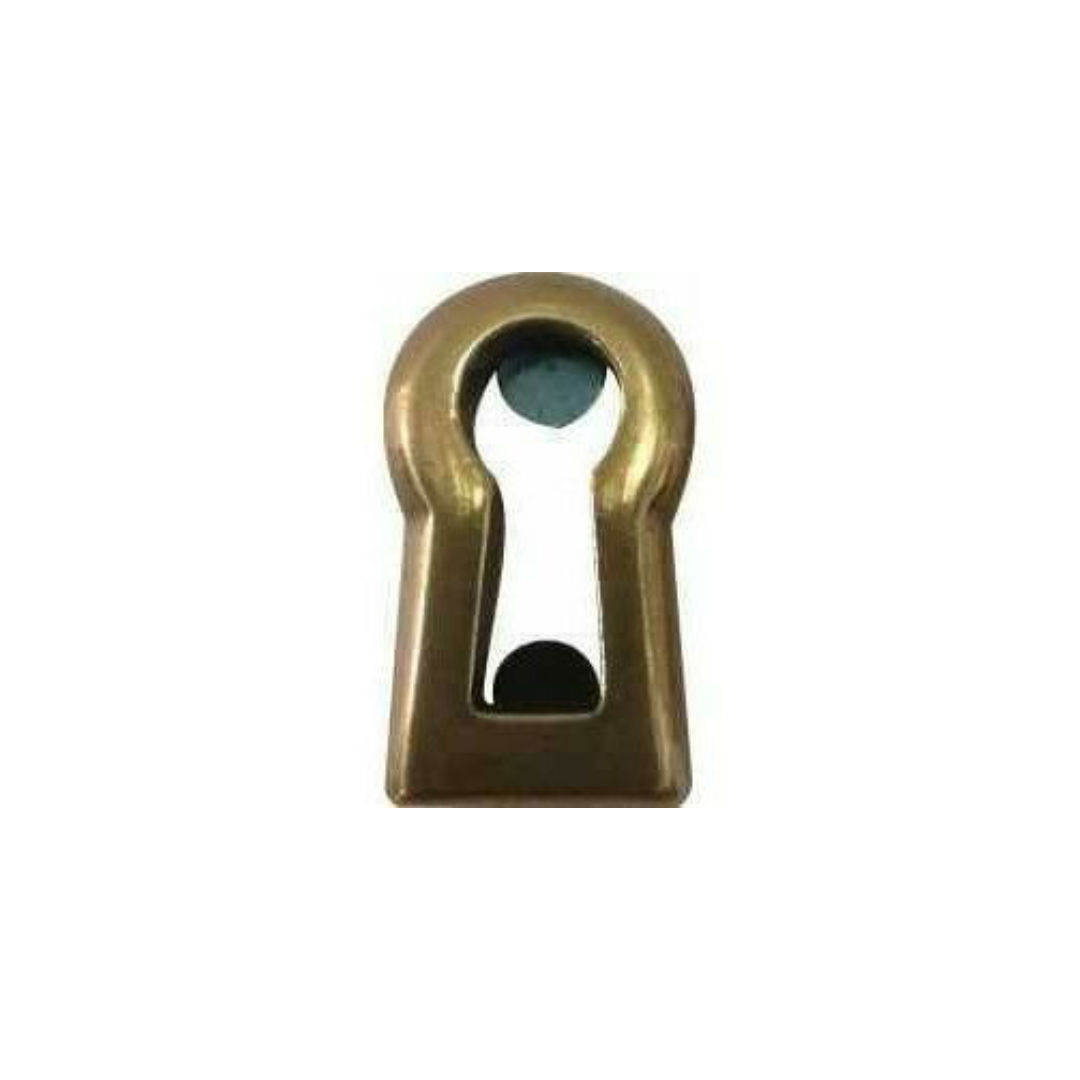 3.5 Inch Antique Style Solid Brass Fretted Escutcheon, Vintage Reproduction, 1572A/B