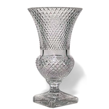 English victorian cut crystal vase