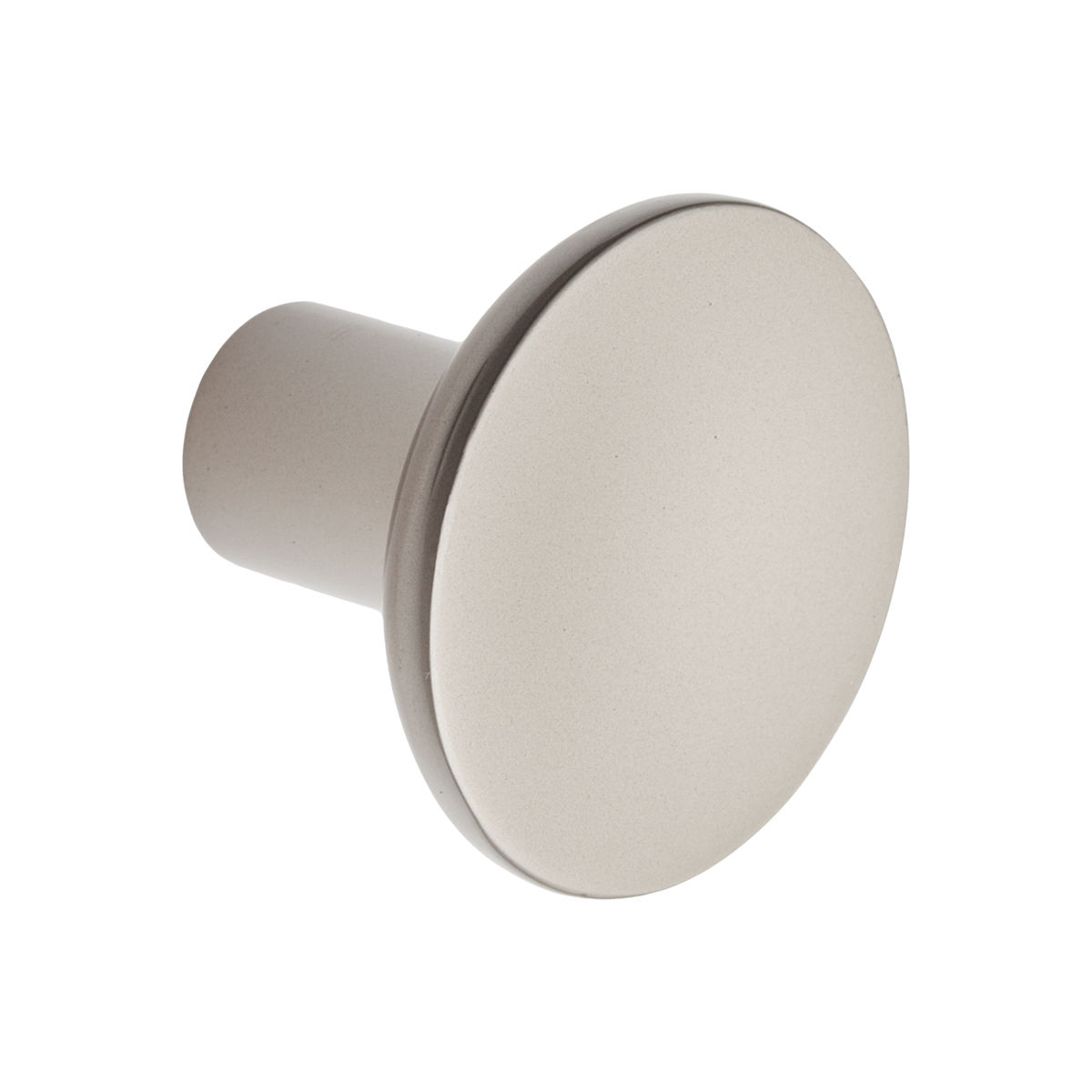 Concave knob satin nickel