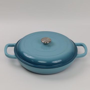 30CM Cast Iron Flat Pot