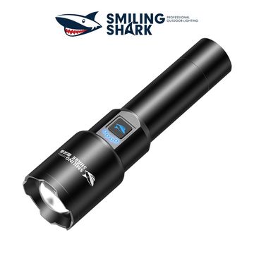 Smiling Shark SD5225 Super Bright 6000 Lumens Torch Rechargeable Led Flashlight With Powerbank Function