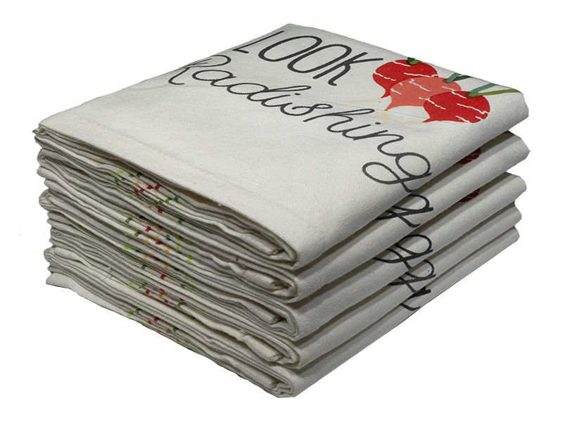 Multipurpose, Easy Fit, Absorbent Kitchen Towel - Design 2218 - 048x070cms - (05 Pc Pack) - Option 04
