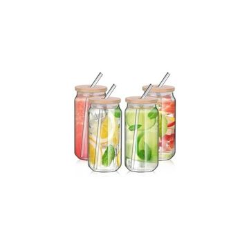 Home (Pack of 8) 12 Cocktail Glass Set (500 ml, Glass, Clear)