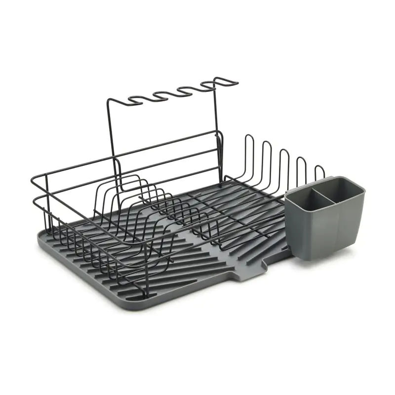 Dish Rack – With Utensil Holder & Glass Holder, Durable Kitchen Organizer