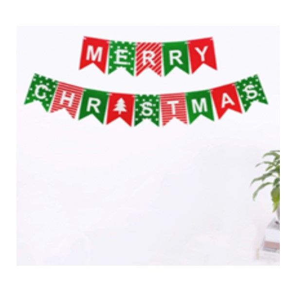 Christmas Holiday Banner Decoration Party Hanging Bunting