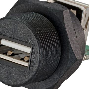 Usb2.0 Type-A Female To Female Socket - Waterproof Connector